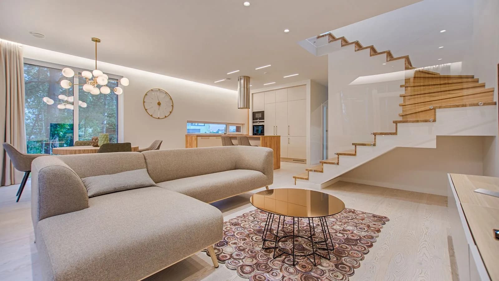 Scene example for product photography: warm, bright modern interior